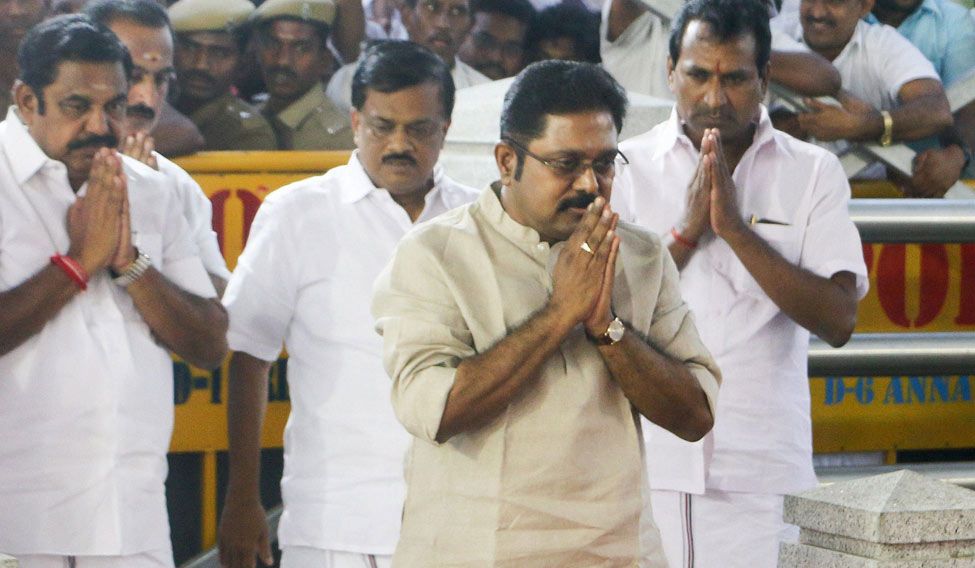 TTV Dinakaran Held For Trying to Bribe the EC