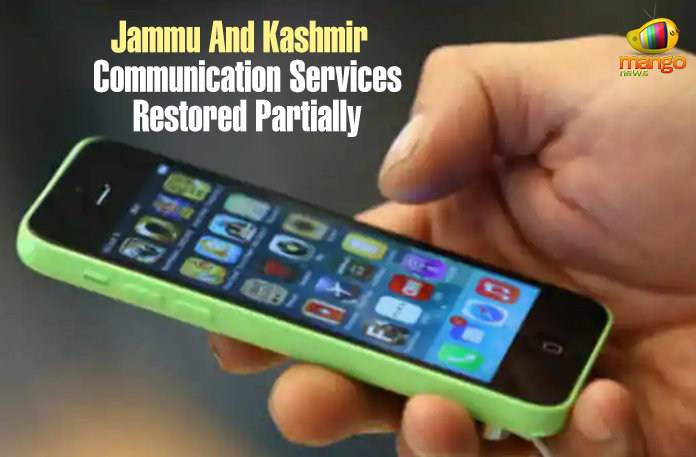 Jammu And Kashmir – Communication Services Restored Partially