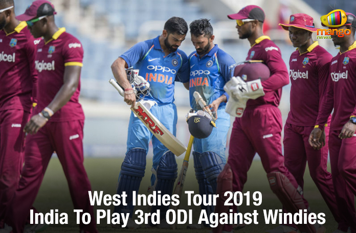 West Indies Tour 2019 – India To Play 3rd ODI Against Windies