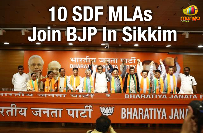 10 SDF MLAs Join BJP In Sikkim