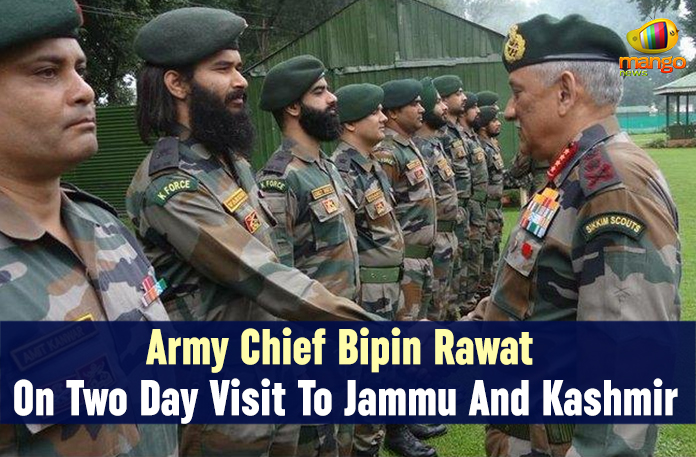 Army Chief Bipin Rawat On Two Day Visit To Jammu And Kashmir