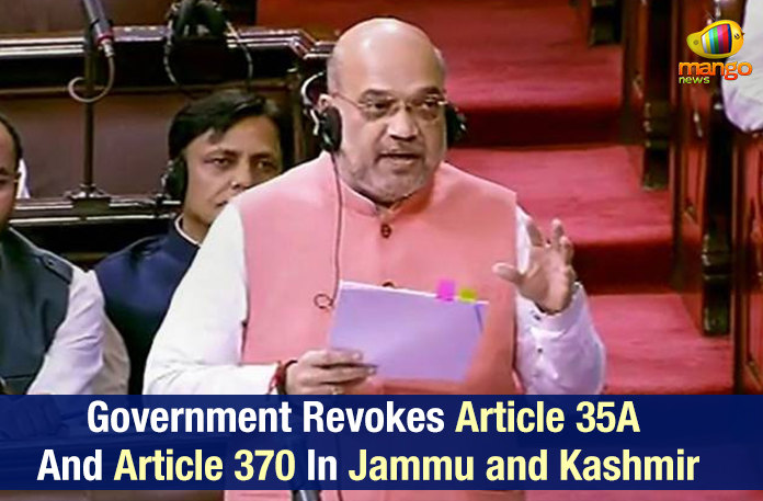 Government Revokes Article 370 With Approval Of President