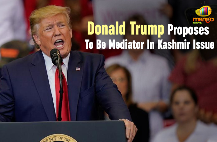 Donald Trump Proposes To Be Mediator In Kashmir Issue