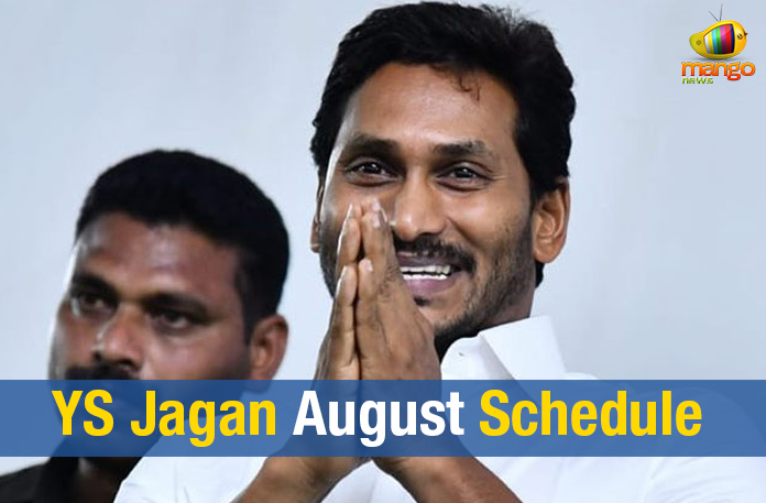 YS Jagan August Schedule