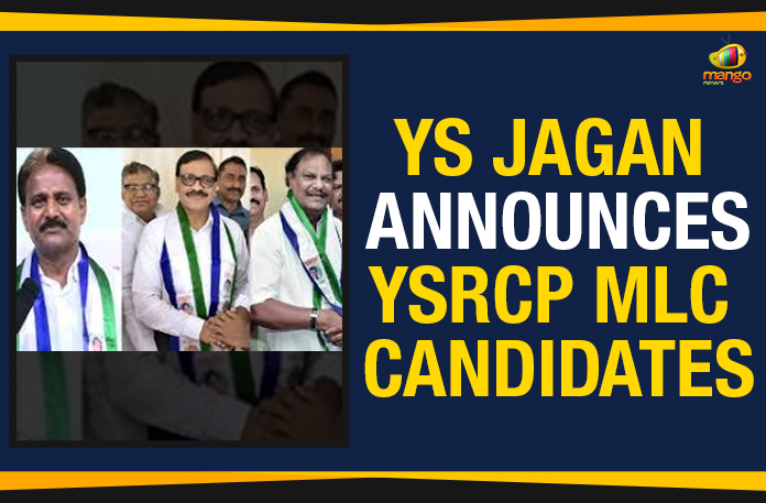 YS Jagan Announces YSRCP MLC Candidates