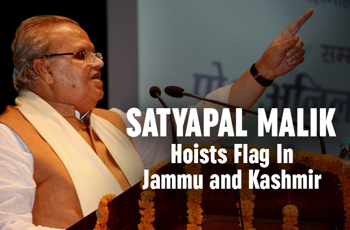 Satyapal Malik Hoists Flag In Jammu and Kashmir