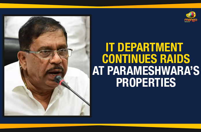 IT Department Continues Raids At Parameshwara’s Properties