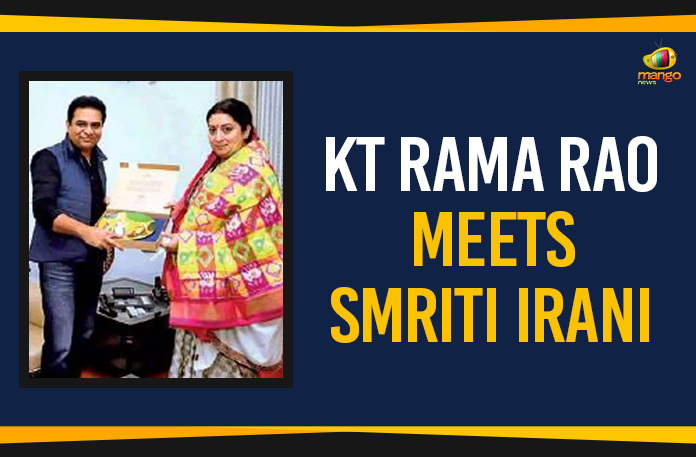 KT Rama Rao Meets Smriti Irani