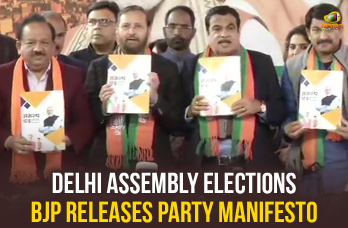 Delhi Assembly Elections – BJP Releases Party Manifesto