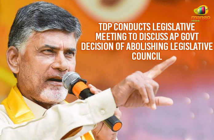 TDP Conducts Legislative Meeting To Discuss AP Govt Decision Of Abolishing Legislative Council