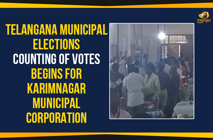Telangana Municipal Elections – Counting Of Votes Begins For Karimnagar Municipal Corporation