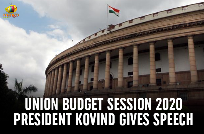 Union Budget Session 2020 –  President Kovind Gives Speech