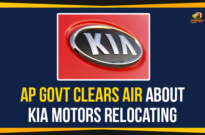 AP Govt Clears Air About Kia Motors Relocating