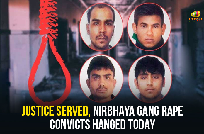 Justice Served, Nirbhaya Gang Rape Convicts Hanged Today