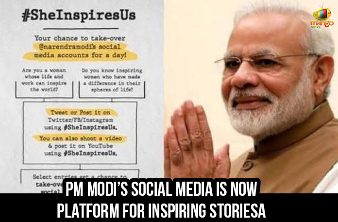 PM Modi’s Social Media Is Now Platform For Inspiring Stories