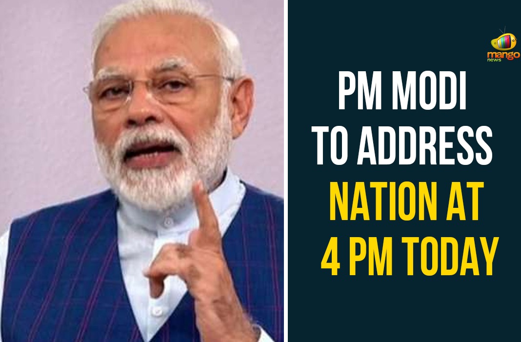PM Modi To Address Nation At 4 PM Today