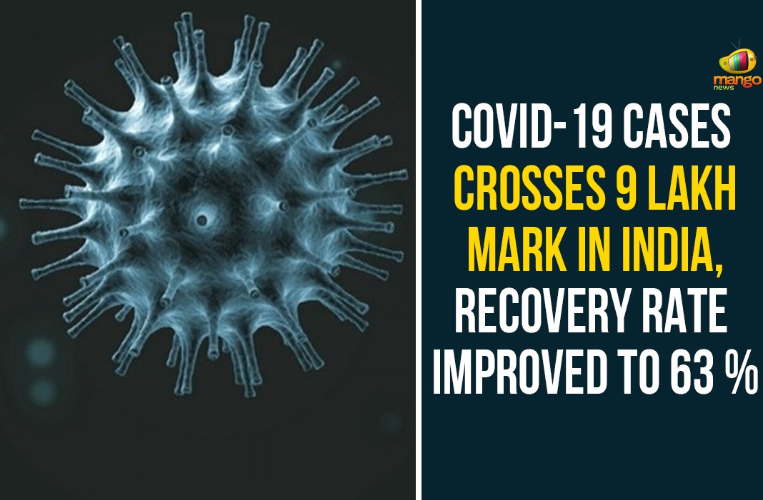Covid-19 Cases Crosses 9 Lakh Mark In India, Recovery Rate Improved To 63 %