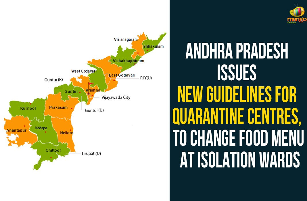 Andhra Pradesh Issues New Guidelines For Quarantine Centres, To Change Food Menu At Isolation Wards