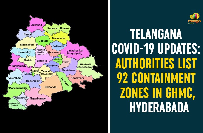 Telangana COVID-19 Updates: Authorities List 92 Containment Zones In GHMC, Hyderabad