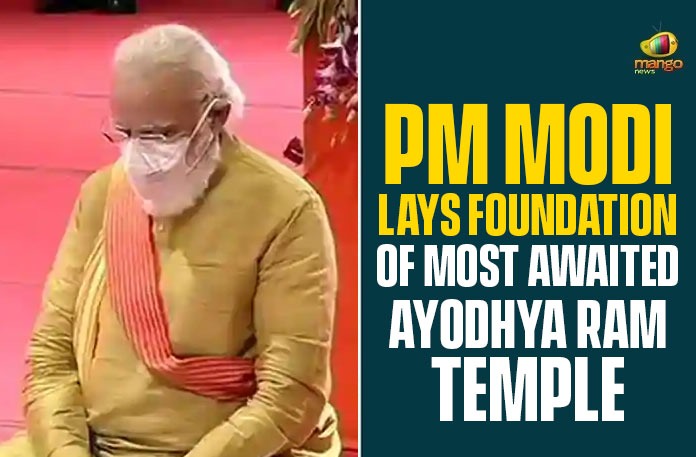 Prime Minister Narendra Modi, on the 5th of August, laid the foundation of Ayodhya Ram Temple in Ayodhya, Uttar Pradesh.  Mr. Modi laid the silver brick and on Wednesday