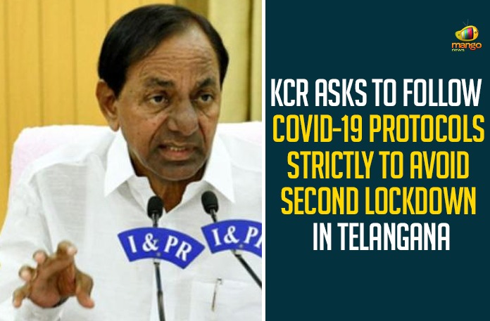 CM KCR Review Meeting, Coronavirus second wave, coronavirus second wave in telangana, Coronavirus second wave news, KCR Asks To Follow COVID-19 Protocols Strictly, KCR On Covid-19 Situation, mango news telugu, Second Lockdown In Telangana, Telangana cm kcr, Telangana coronavirus second wave, Telangana fight coronavirus second wave