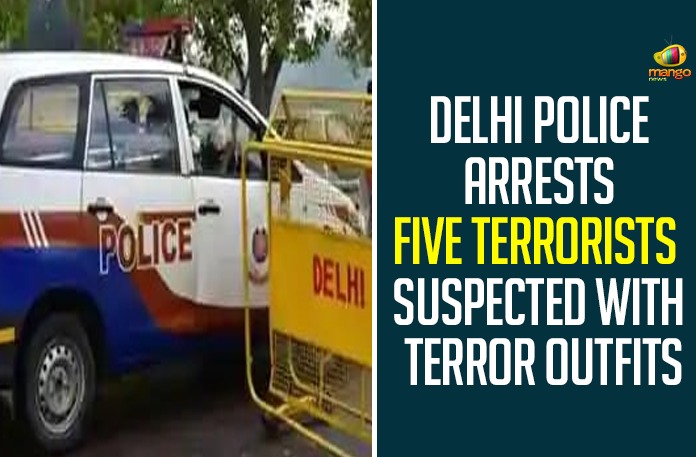 Delhi Police Arrests Five Terrorists Suspected With Terror Outfits