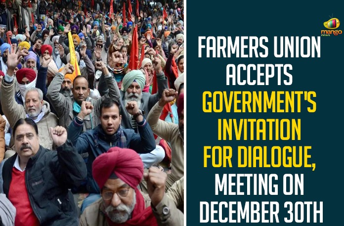 Farmers Union Accepts Government's Invitation For Dialogue, Meeting On December 30th,Mango News,Delhi Chalo March,Farmer Protest,Punjab Farmer Protest,Delhi Chalo,Farmers,Farmers Protest,Farmers March,Delhi Chalo Aandolan Farmers Protest,Delhi Chalo Andolan,Delhi,Punjab Farmers,Haryana Farmers March,Farmers Rally In Delhi Today,Haryana Farmers,Delhi Chalo Farmers Protest,Dilli Chalo March,Punjab Farmers Marching To Delhi,Farm Bills,Farm Bills 2020,Farm Bills Protest,Farm Bill 2020,Farmers Union Accept Centre Proposal For Dialogue,Farmers Union,Farmers Union Accepts Government Invitation,Farmers Union Accepts Dialogue
