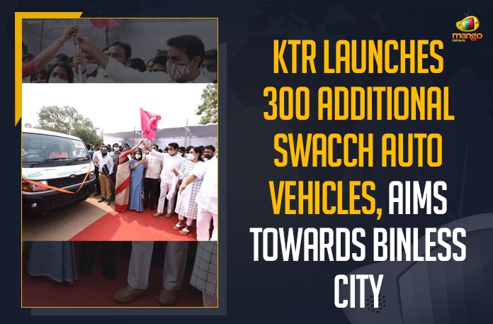 KTR Launches 300 Additional Swacch Auto Vehicles, Aims Towards Binless City