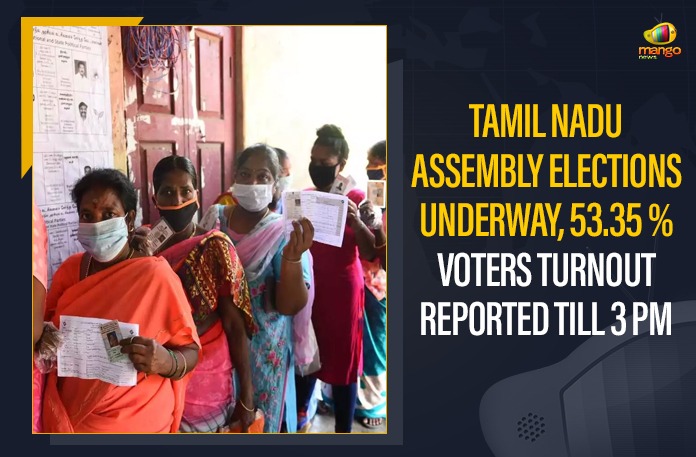 Tamil Nadu Assembly Elections Underway, 53.35 % Voters Turnout Reported Till 3 PM