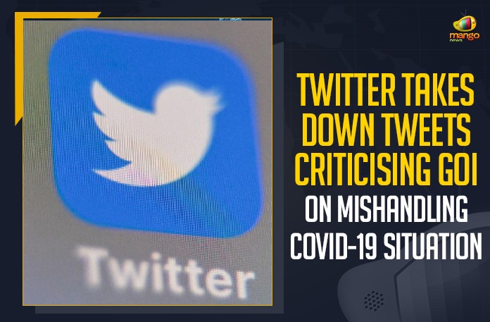 Twitter Takes Down Tweets Criticising GoI On Mishandling COVID-19 Situation