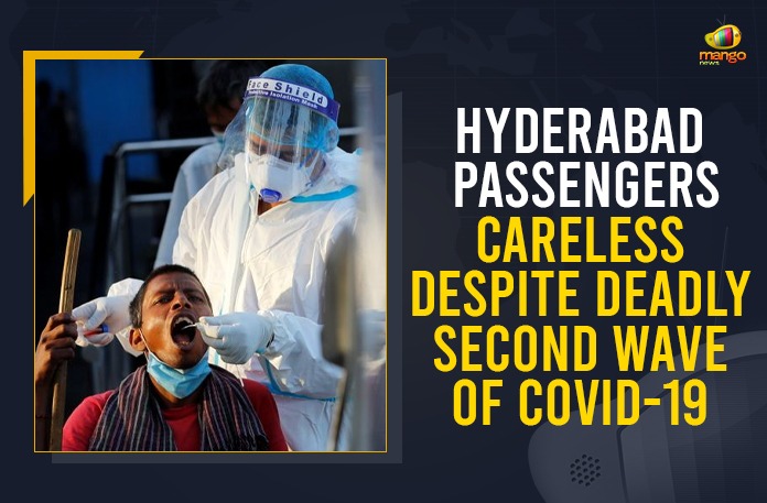Hyderabad Passengers Careless Despite Deadly Second Wave Of COVID-19