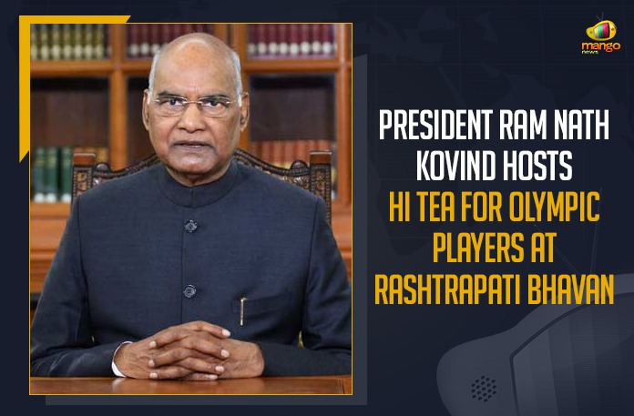 President Ram Nath Kovind Hosts Hi Tea For Olympic Players At Rashtrapati Bhavan