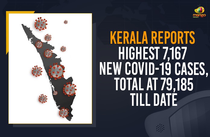 Kerala Reports Highest 7,167 New COVID-19 Cases, Total At 79,185 Till Date