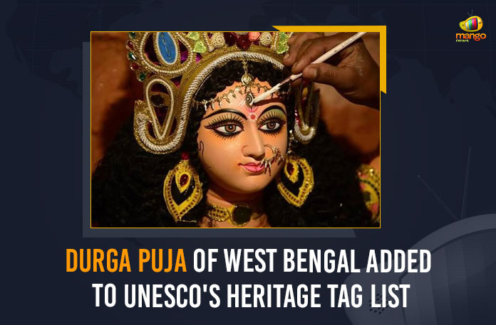 Durga Puja, Durga Puja In Kolkata Awarded UNESCO Heritage, Durga Puja in Kolkata is now UNESCO Intangible Cultural, Durga Puja of Kolkata gets UNESCO Heritage Tag, Durga Puja Of West Bengal, Durga Puja Of West Bengal Added To UNESCO, Durga Puja Of West Bengal Added To UNESCO’s Heritage Tag List, Kolkata Durga Puja enters UNESCO, Kolkata’s Durga Puja gets world heritage tag, Kolkata’s Durga Puja gets UNESCO heritage, Mango News, PM Modi describes it as matter of pride, UNESCO, UNESCO Adds West Bengal