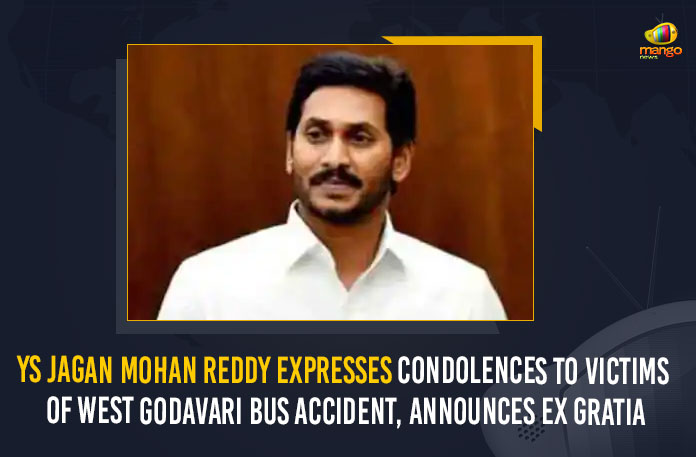 APSRTC, Chief Minister of Andhra Pradesh, Janagareddygudem Accident, Janagareddygudem Accident News, Jangareddygudem Revenue Divisional Officer, Mango News, Nine killed as RTC bus falls into stream in Andhra Pradesh, West Godavari Bus Accident, West Godavari bus accident victims, YS Jagan announces Rs 5 lakh ex-gratia for West Godavari, YS Jagan Mohan Reddy Expresses Condolences To Victims, YS Jagan Mohan Reddy Expresses Condolences To Victims Of West Godavari Bus Accident, YS Jagan Mohan Reddy Expresses Condolences To Victims Of West Godavari Bus Accident Announces Ex Gratia