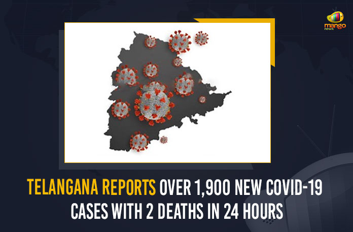 Telangana Reports Over 1,900 New COVID-19 Cases With 2 Deaths In 24 Hours
