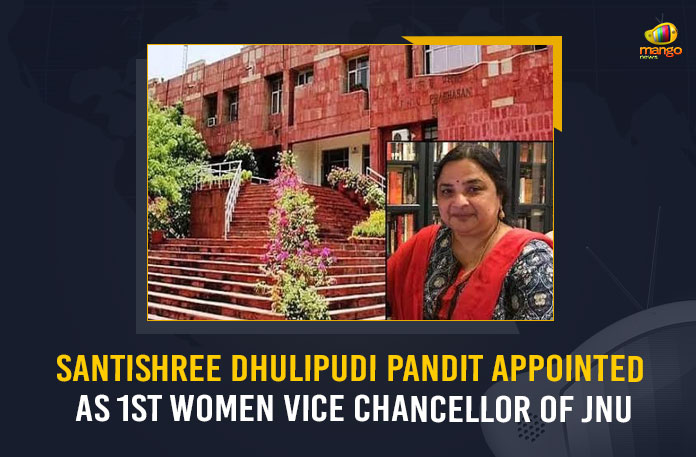 Santishree Dhulipudi Pandit Appointed As 1st Women Vice Chancellor Of JNU