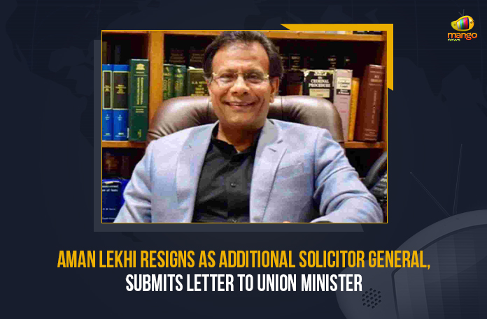 Aman Lekhi Resigns As Additional Solicitor General Submits Letter To Union Minister, Aman Lekhi Resigns As Additional Solicitor General, Aman Lekhi Resigns, Additional Solicitor General, Union Minister, Additional Solicitor General of India Aman Lekhi, The Additional Solicitor General of India Aman Lekhi tendered his resignation letter to the Supreme Court, letter to the Supreme Court, Supreme Court, Aman Lekhi letter addressed to the Union Law and Justice Minister of India, Union Law and Justice Minister of India, Union Law and Justice Minister, SC, Mango News,
