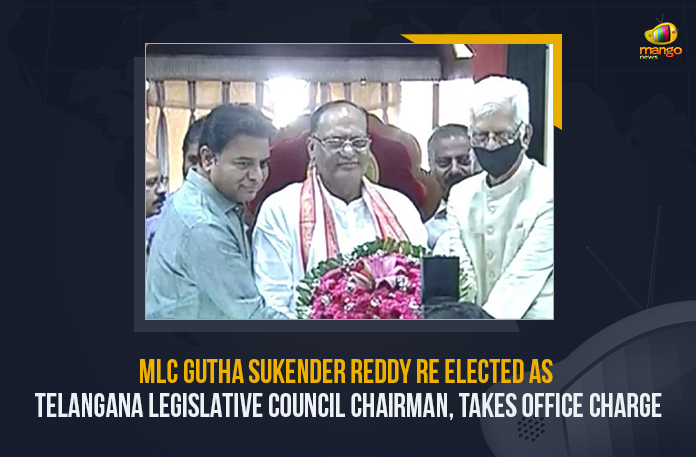 MLC Gutha Sukender Reddy Re Elected As Telangana Legislative Council Chairman, Takes Office Charge
