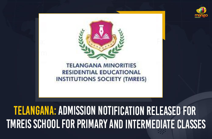 Telangana: Admission Notification Released For TMREIS School For Primary And Intermediate Classes