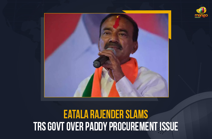 Eatala Rajender Slams TRS Govt Over Paddy Procurement Issue