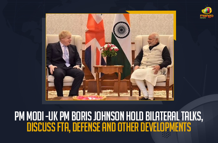 PM Modi-UK PM Boris Johnson Hold Bilateral Talks, Discuss FTA, Defense And Other Developments