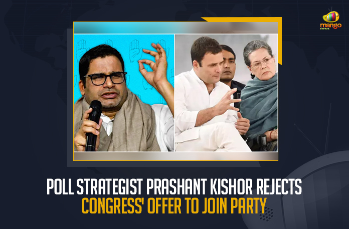 Poll Strategist Prashant Kishor Rejects Congress’ Offer To Join Party
