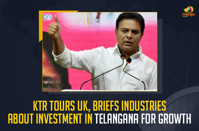 KTR Tours UK Briefs Industries About Investment In Telangana For Growth, KTR Briefs Industries About Investment In Telangana For Growth, Briefs Industries About Investment In Telangana For Growth, Minister KTR Briefs Industries About Investment In Telangana For Growth, Minister KTR 10 Day Trip, Minister KTR 10 Days foreign Tour, Minister KTR 10 Days foreign Tour News, Minister KTR 10 Days foreign Tour Latest News, Minister KTR 10 Days foreign Tour Latest Updates, Minister KTR 10 Days foreign Tour Live Updates, London and Switzerland, Heavy Investments For Telangana, Working President of the Telangana Rashtra Samithi, Telangana Rashtra Samithi Working President, TRS Working President KTR, Telangana Minister KTR, KT Rama Rao, Minister KTR, Minister of Municipal Administration and Urban Development of Telangana, KT Rama Rao Minister of Municipal Administration and Urban Development of Telangana, KT Rama Rao Information Technology Minister, KT Rama Rao MA&UD Minister of Telangana, Mango News,