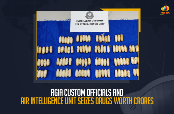 Telangana RGIA Custom Officials And Air Intelligence Unit Seizes Drugs Worth Crores, RGIA Custom Officials And Air Intelligence Unit Seizes Drugs Worth Crores, RGIA Custom Officials Seizes Drugs Worth Crores, RGIA Air Intelligence Unit Seizes Drugs Worth Crores, RGIA Custom Officials And Air Intelligence Unit, Air Intelligence Unit, RGIA Custom Officials, Drugs, Rajiv Gandhi International Airport, cocaine and heroin worth over Rs. 100 crores have been seized, Telangana RGIA, Telangana RGIA News, Telangana RGIA Latest News, Telangana RGIA Latest Updates, Telangana RGIA Live Updates, Mango News,