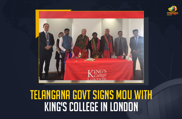 Telangana Govt Signs MoU With King’s College In London