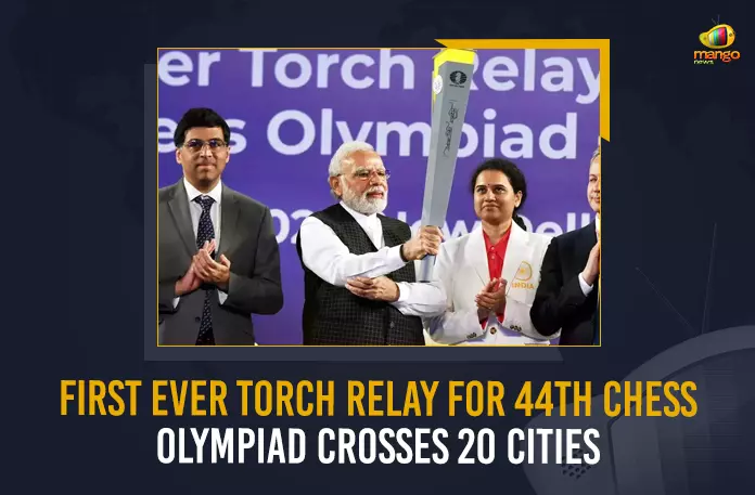 First Ever Torch Relay For 44th Chess Olympiad Crosses 20 Cities In India