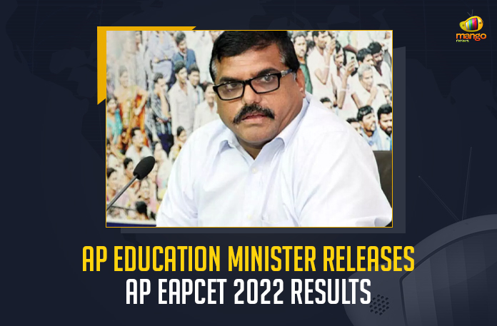 AP Education Minister Releases AP EAPCET 2022 Results