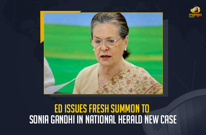 ED Issues Fresh Summons To Sonia Gandhi In National Herald Money Laundering Case