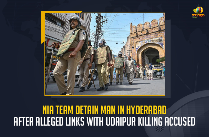 NIA Team Detain Man In Hyderabad After Alleged Links With Udaipur Killing Accused